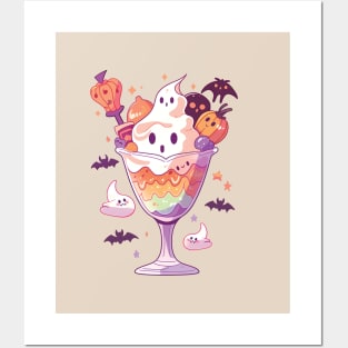 Spooky Month Sundae. Halloween Ice Cream Posters and Art